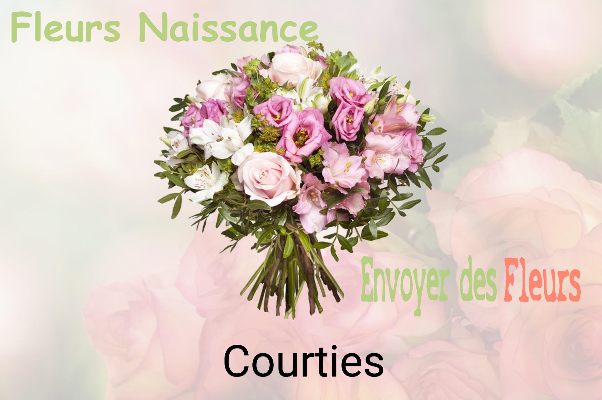 Bouquet de fleurs de naissance livré à Courties